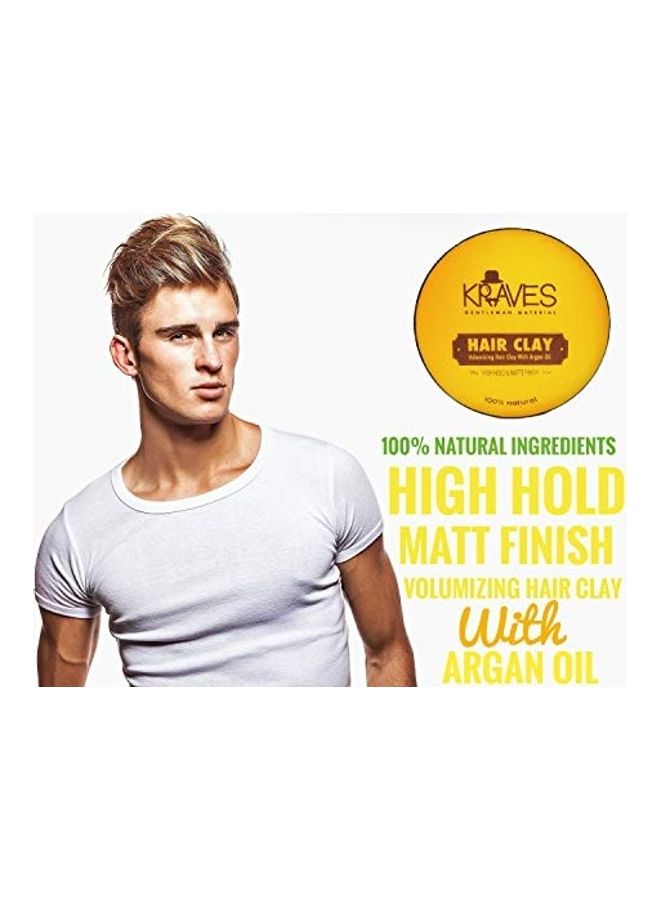 100% Natural Hair Clay Hair Wax For Men Beige 100grams