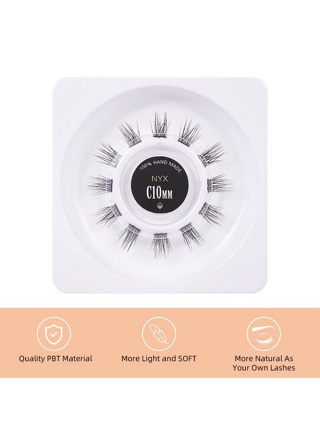 Diy Eyelash Extensions 3D Cluster Lashes Individual False Eyelashes Extension Natural Look At Home Eyelash Extensions (Ny 14Mm)