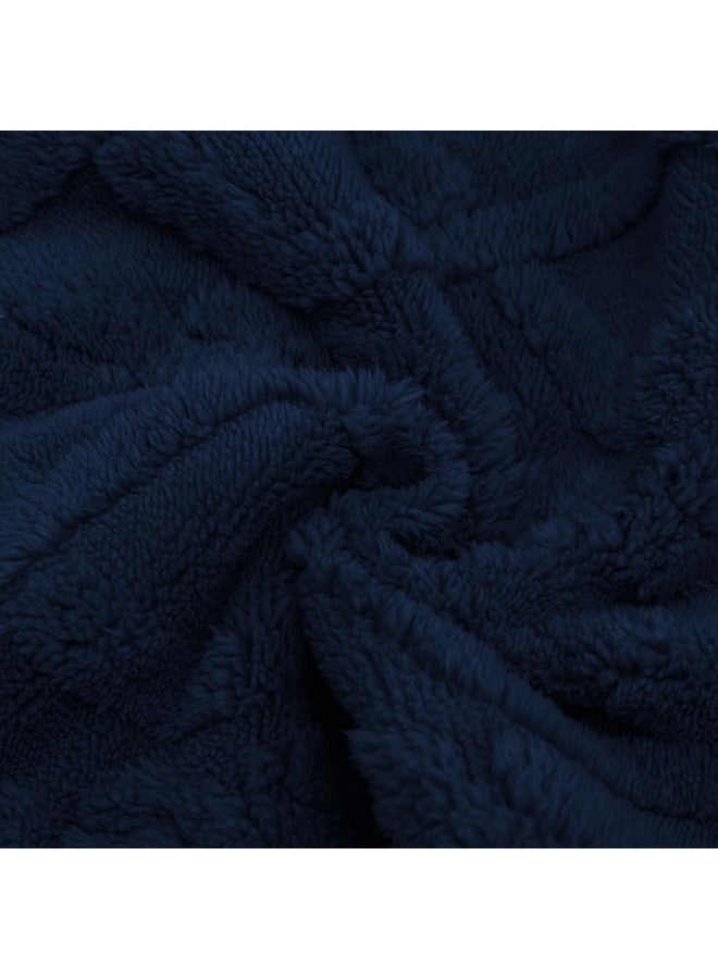 Comfortable Swaddling Blanketbreathable And Soft Newborn Receiving Blanket (Navy)