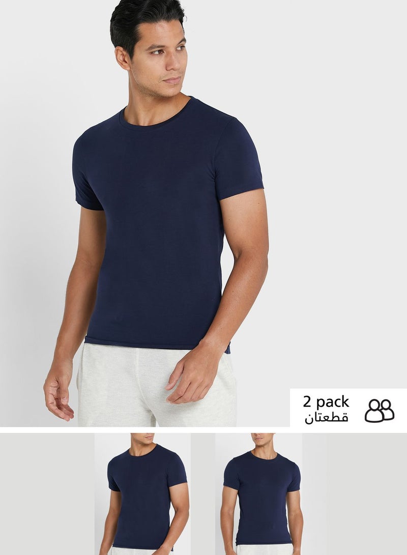 2 Pack Essential Crew Neck T-Shirt