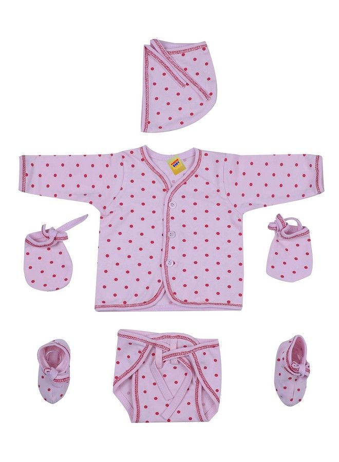 New Born Baby 5 In 1 Daily Needs Clothing Set Combo(0 6Months)(Assorted)