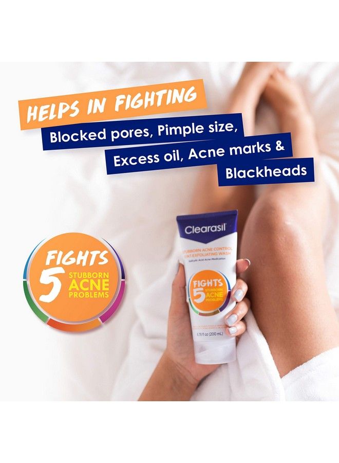 Stubborn Acne Control 5In1 Exfoliating Wash 6.78 Fl. Oz. Reduces Blocked Pores Pimple S (Pack Of 5)6.78 Fl Oz (Pack Of 5)