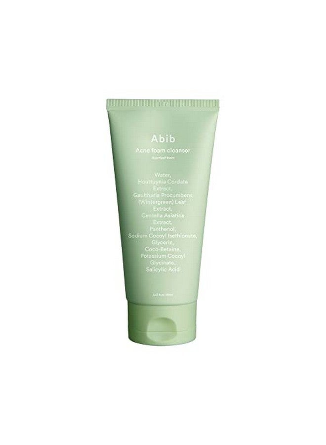 Bib Acne Foam Cleanser Heartleaf Foam 5.07 Fl Oz / 150 Ml I Hydrating Mild Acidic Daily Facial Cleanser Panthenol B5 Soothing For Irritated Skin And Acne Pimple Care