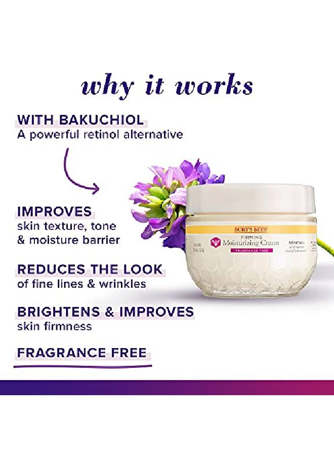 Face Cream, Retinol Alternative, Firming & Moisturizing Facial Care, Fragrance Free, All Natural, 1.8 Ounce