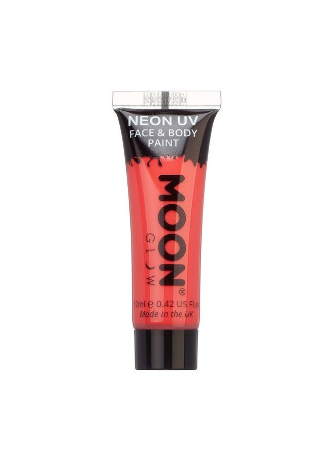 0.42Oz Blacklight Neon Uv Face & Body Paint Intense Red