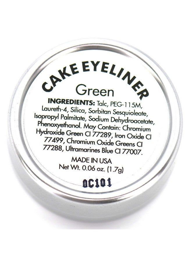 ª Matte Forest Emerald Green Cake Eyeliner & Eyeshadow Water Activated Pressed Powder; Gluten & Cruelty Free