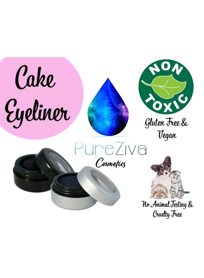 ª Matte Forest Emerald Green Cake Eyeliner & Eyeshadow Water Activated Pressed Powder; Gluten & Cruelty Free