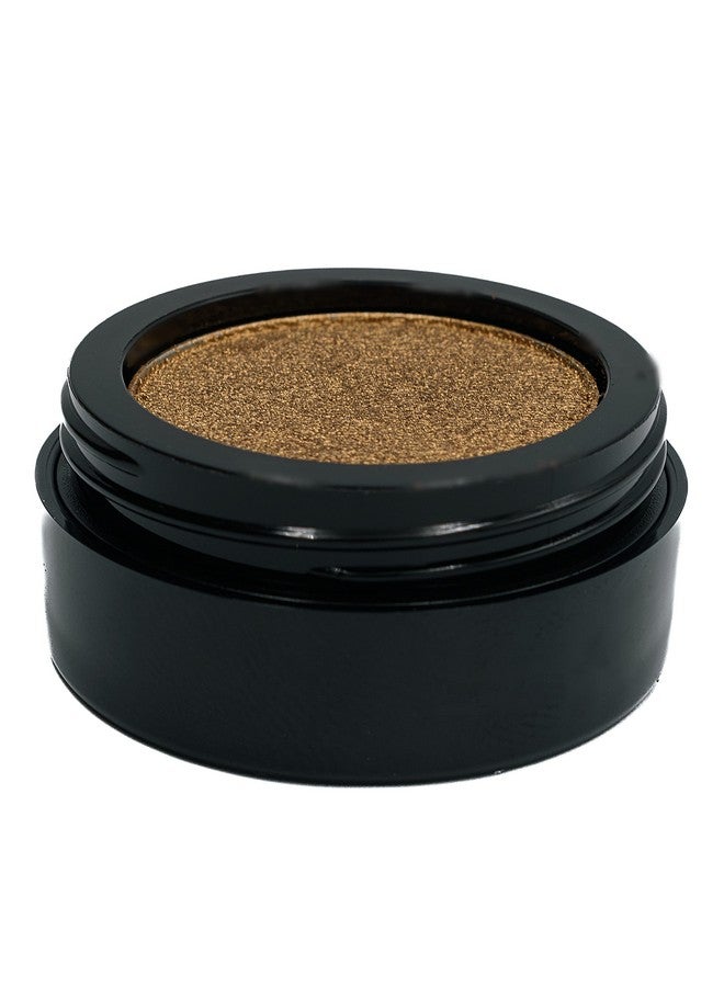 ª Bronzed Foil Dark Copper Yellow Gold Shimmering Metallic Pressed Powder Single Vegan Eyeshadow; Talc Paraben & Cruelty Free