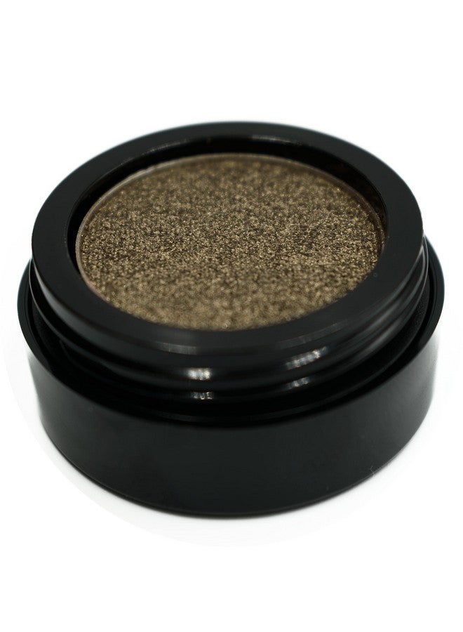 ª Dark Yellow Gold Flake Shimmering Metallic Pressed Powder Single Vegan Eyeshadow; Talc Paraben & Cruelty Free