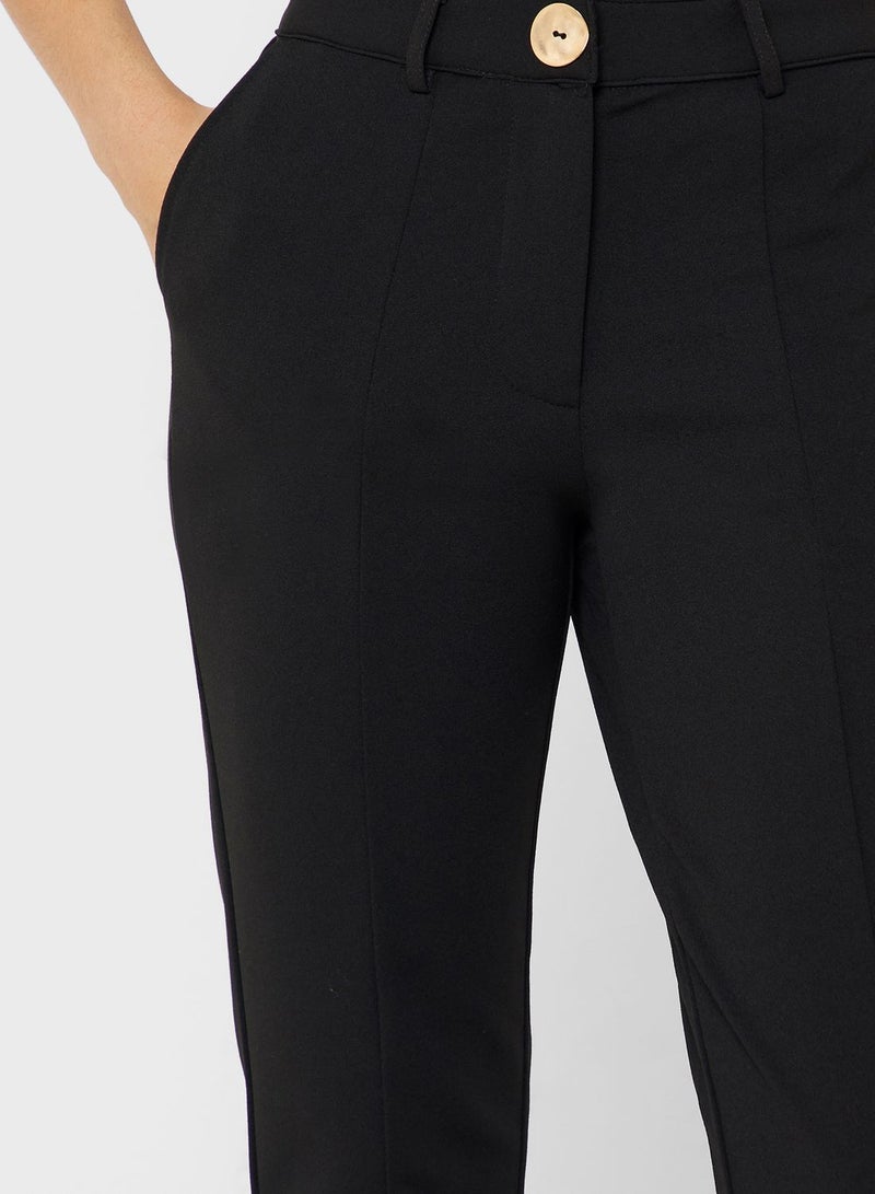 High Waist Tailored Pants