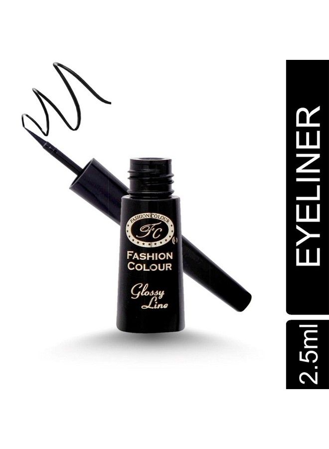 24Hrs Shiny Black Waterproof Eyeliner Glossy One Touch Make Your Eyes Outstanding