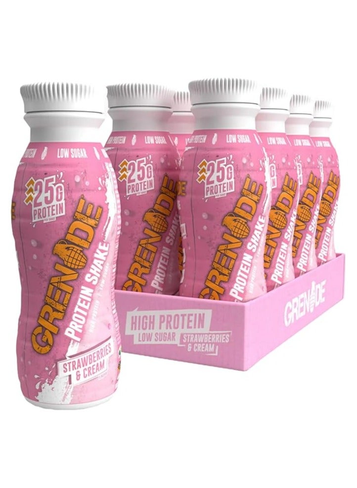 Grenade High Protein Shake Strawberries and Cream Flavor  8pc
