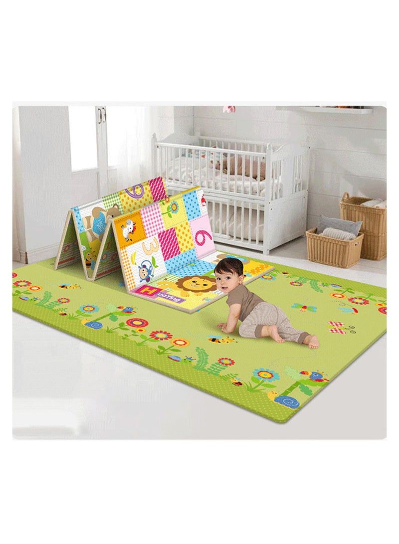 Baby Crawling Mat , 100*180*1 cm Non Toxic Floor Mat,Double-Sided Waterproof Baby Play Mat for Toddler Boy Girl