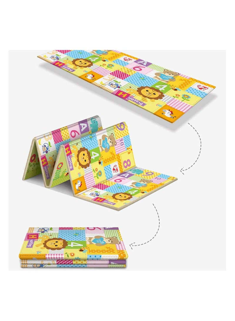 Baby Crawling Mat , 100*180*1 cm Non Toxic Floor Mat,Double-Sided Waterproof Baby Play Mat for Toddler Boy Girl