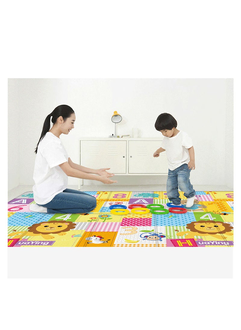 Baby Crawling Mat , 100*180*1 cm Non Toxic Floor Mat,Double-Sided Waterproof Baby Play Mat for Toddler Boy Girl