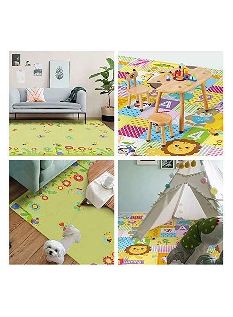 Baby Crawling Mat , 100*180*1 cm Non Toxic Floor Mat,Double-Sided Waterproof Baby Play Mat for Toddler Boy Girl