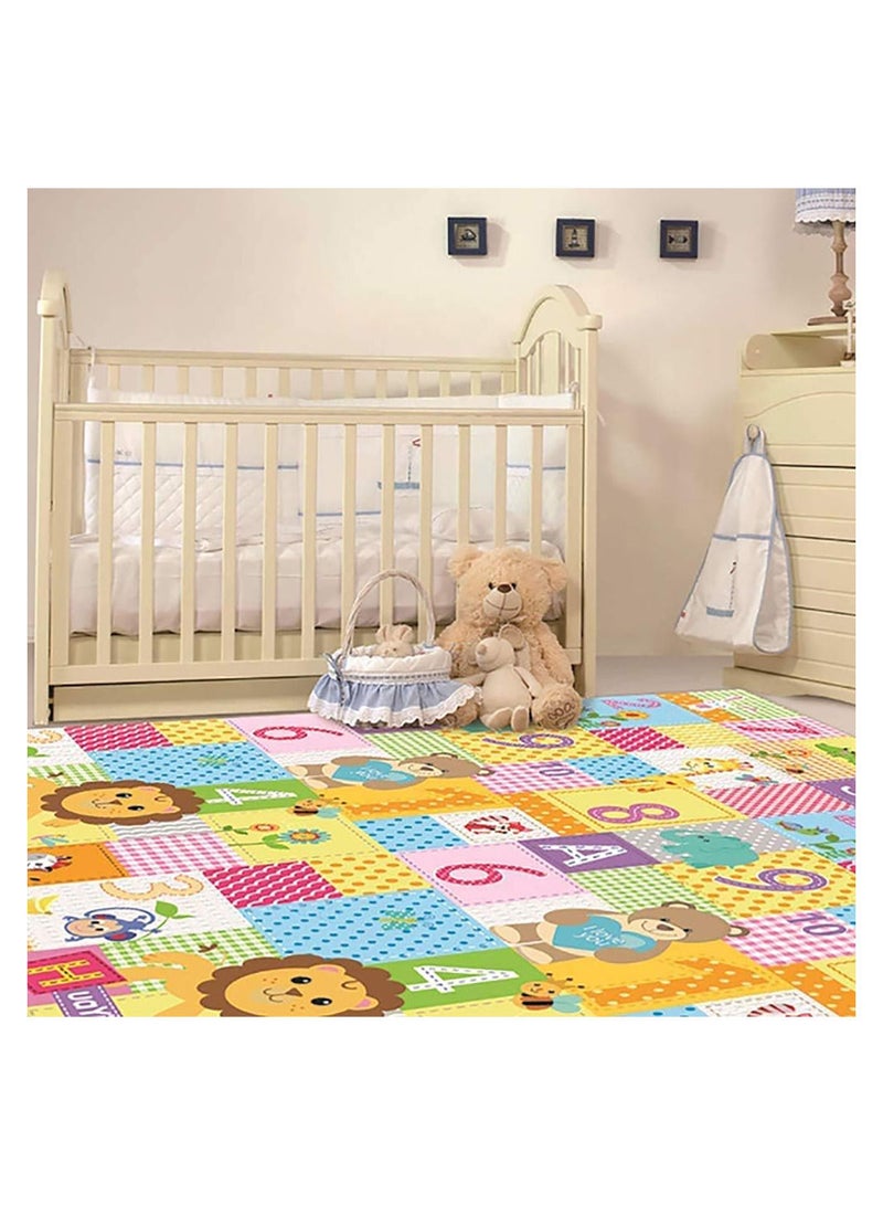 Baby Crawling Mat , 100*180*1 cm Non Toxic Floor Mat,Double-Sided Waterproof Baby Play Mat for Toddler Boy Girl