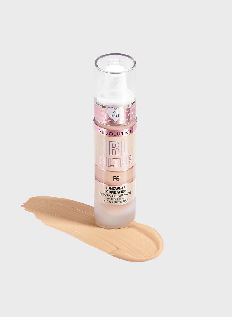 Revolution IRL Filter Longwear Foundation F6