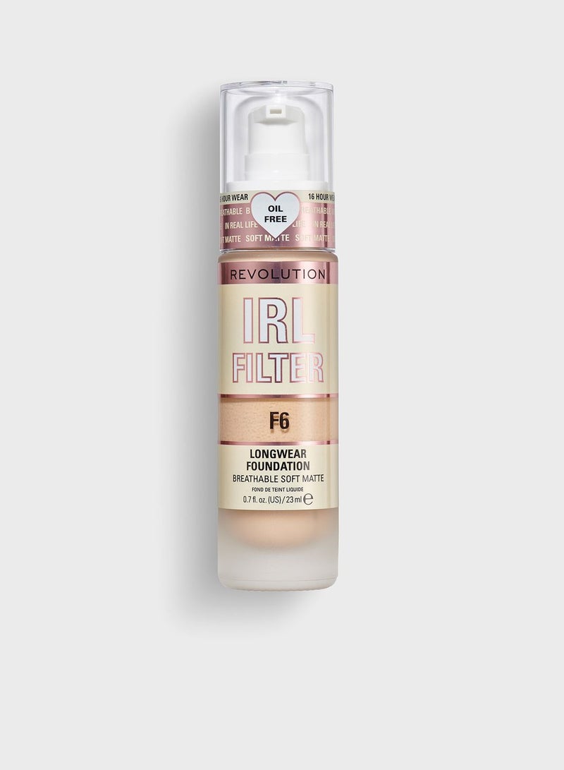 Revolution IRL Filter Longwear Foundation F6