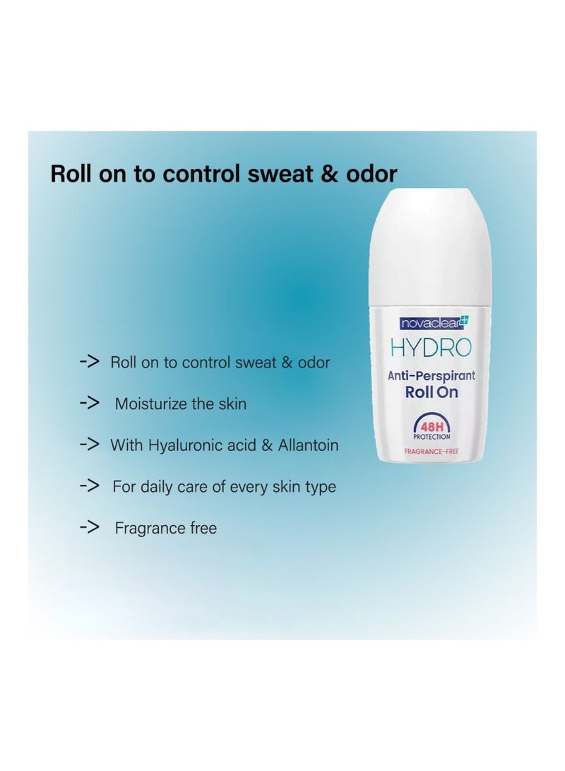 Hydro Fragrance Free Anti-Perspirant Roll-On 50ml