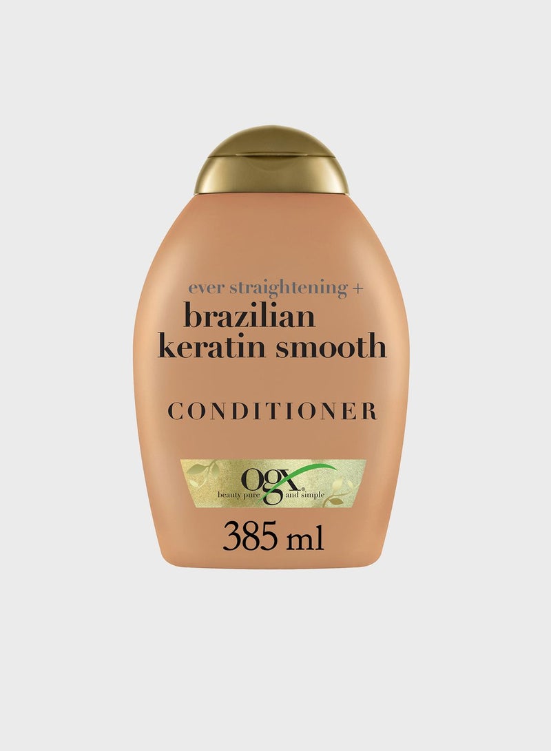 Conditioner, Ever Straightening+ Brazilian Keratin Smooth, New Gentle & and PH Balanced Formula