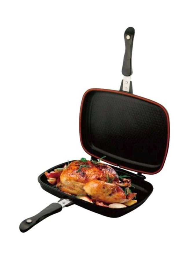 Aluminum Double Fry Pan Black 36cm