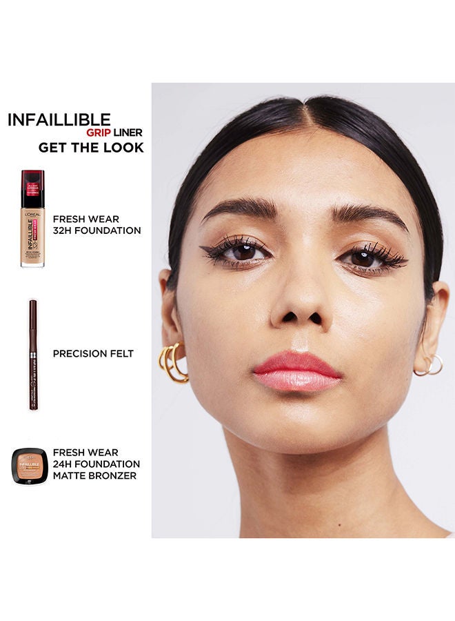 Infaillible Grip Precision Felt 0.4mm 24H Longwear Eyeliner