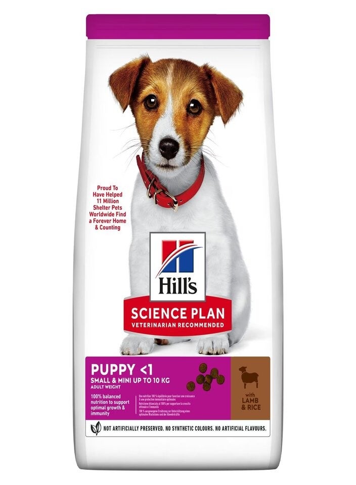 Hill's Science Plan Small & Mini Puppy Food with Lamb & Rice 1.5kg