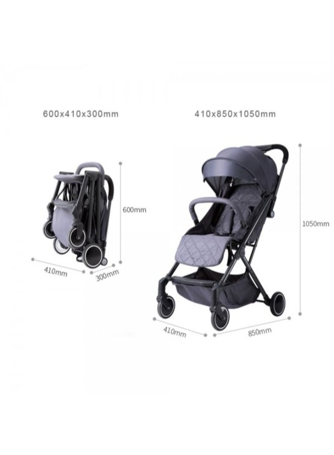 Travel Lite Stroller With Sunveno Diaper Bag And Hooks - Multicolour