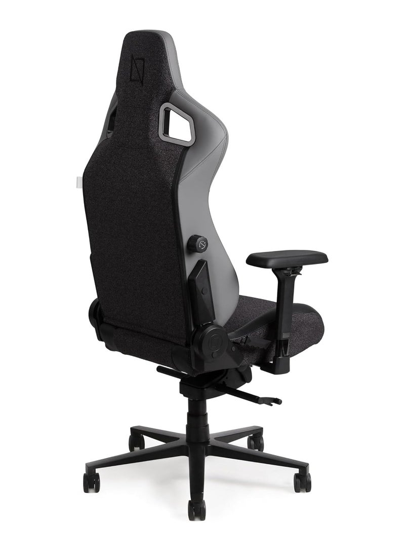 Navodesk APEX AIR Ergonomic Gaming Chair with Magnetic Memory Foam Headrest And Lumbar Support DARK GREY FUSION WEAVE