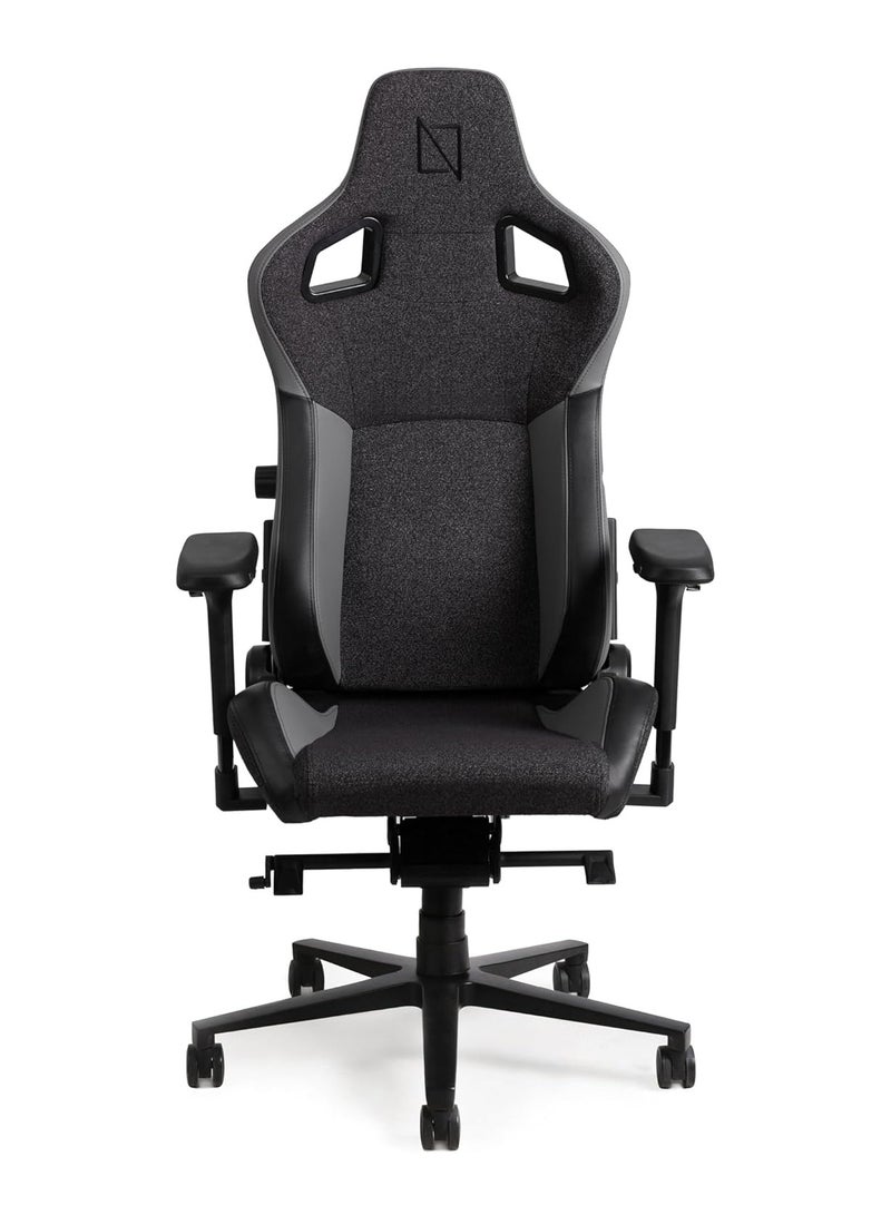 Navodesk APEX AIR Ergonomic Gaming Chair with Magnetic Memory Foam Headrest And Lumbar Support DARK GREY FUSION WEAVE