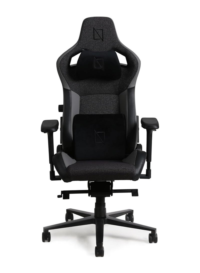 Navodesk APEX AIR Ergonomic Gaming Chair with Magnetic Memory Foam Headrest And Lumbar Support DARK GREY FUSION WEAVE