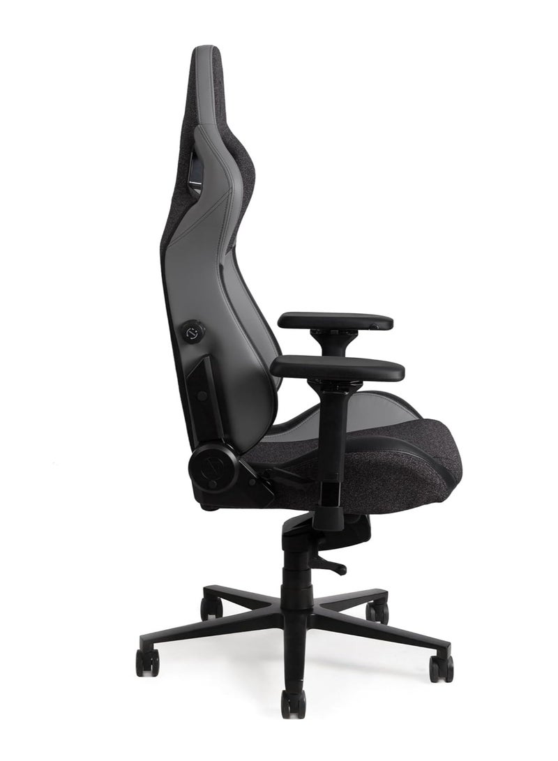 Navodesk APEX AIR Ergonomic Gaming Chair with Magnetic Memory Foam Headrest And Lumbar Support DARK GREY FUSION WEAVE