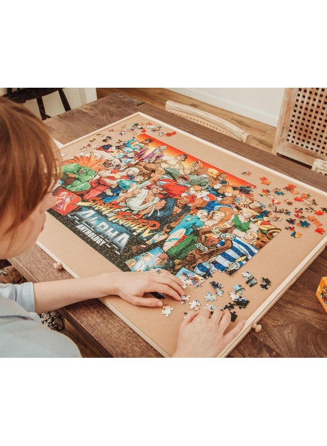 Street Fighter Collage 1000Piece Jigsaw Puzzle For Adults ; Brain Teaser Educational Developmental Toys & Games Building Kit Activities To Encourage Creative Play ; 28 X 20 Inches