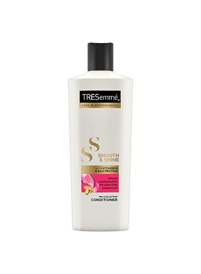 Smooth & Shine Conditioner 190 Ml, With Biotin & Silk Proteins For Silky Smooth Hair - Deeply Moisturises Dry & Frizzy Hair, For Men & Women