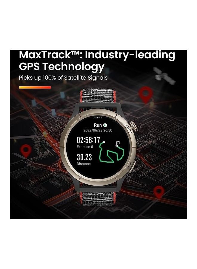 Cheetah Pro Smartwatch Running Watch With Chat AI Coaching Run Track Black (Titanium Alloy Bezel)