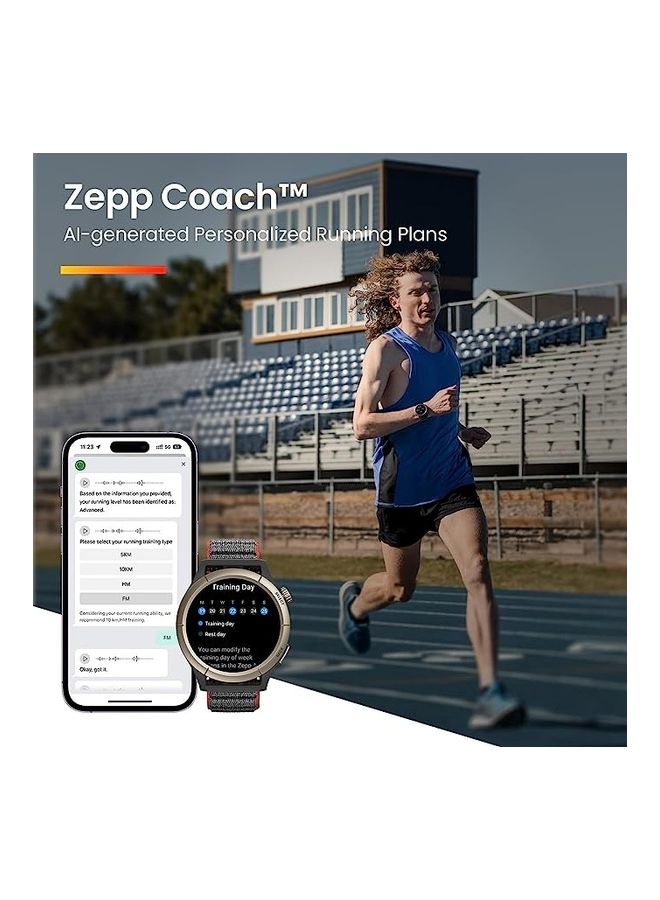 Cheetah Pro Smartwatch Running Watch With Chat AI Coaching Run Track Black (Titanium Alloy Bezel)