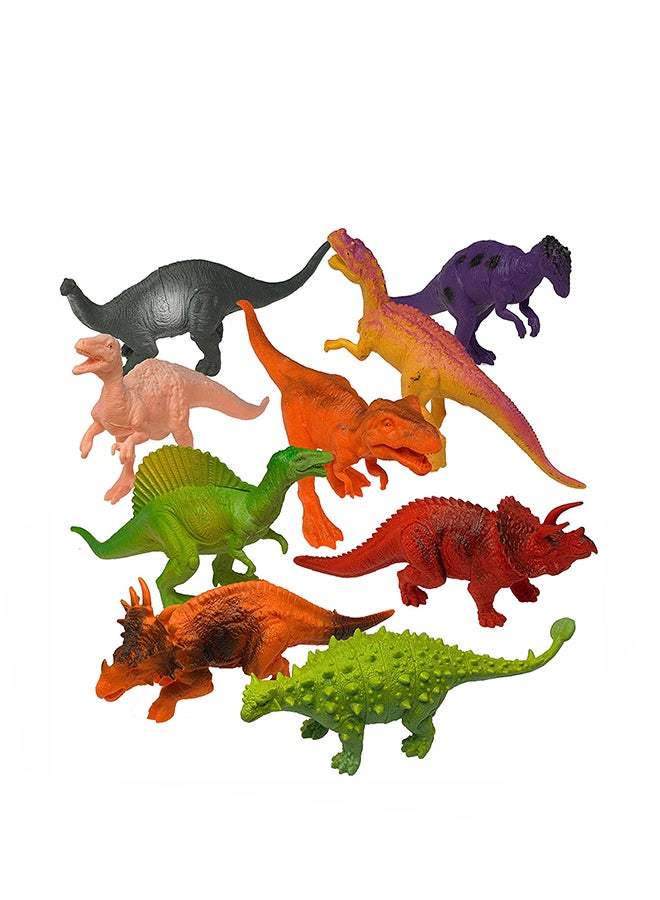 Pack Of 12 Realistic Looking Large Plastic Assorted Dinosaur Figure 7 inch