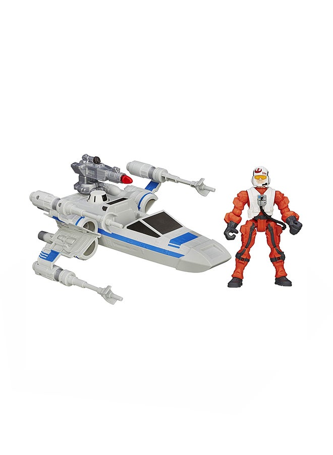 Hero Mashers Episode VII Resistance X-Wing And Pilot