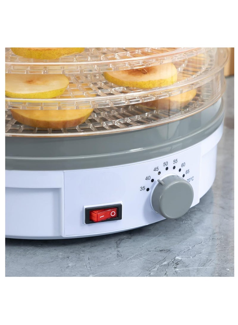 Electric Food Dehydrator Machine 5 Tray Tier Fruit Dryer Beef Jerky Herbs Dryer with Adjustable Thermostat