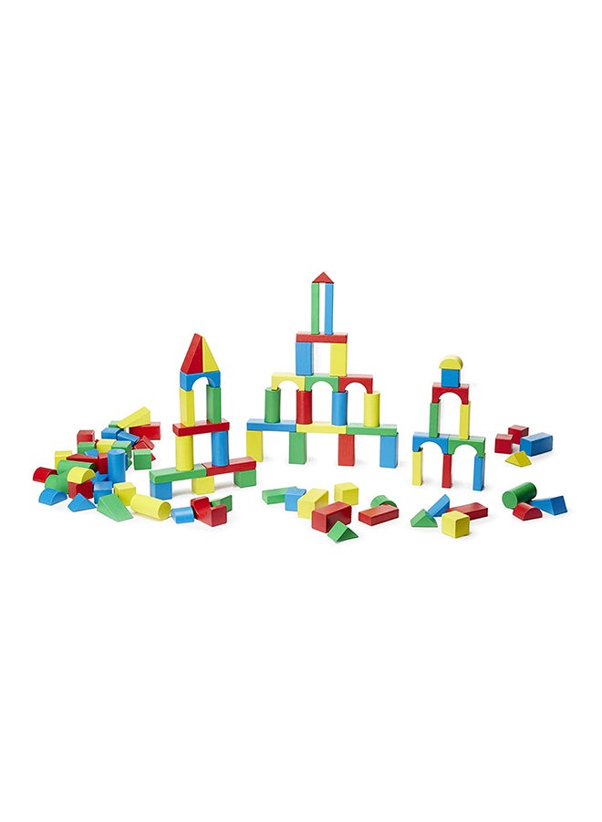 000772004817' 100-Piece Wood Blocks Set 100 3+ Years