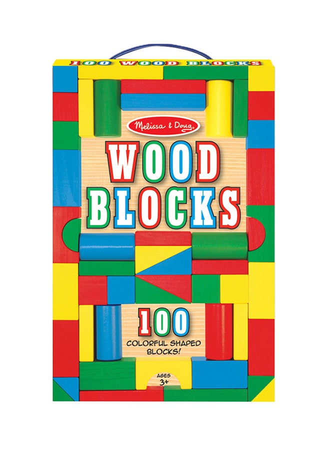 000772004817' 100-Piece Wood Blocks Set 100 3+ Years