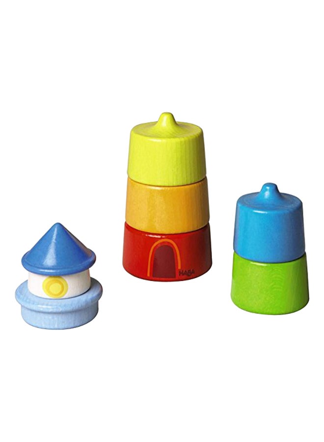 8-Piece Lighthouse Wooden Stacking Block Set 300170