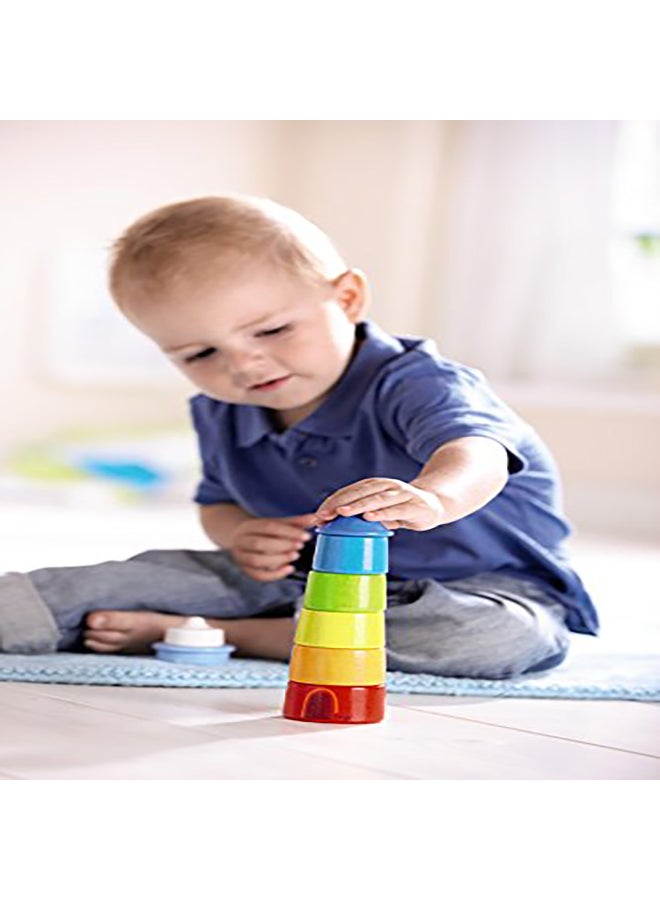 8-Piece Lighthouse Wooden Stacking Block Set 300170