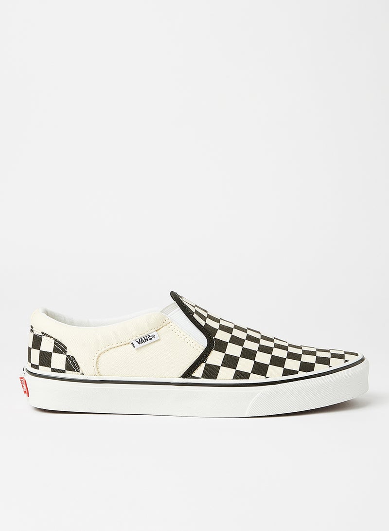 Asher Checkered Slip-On Shoes Black/White