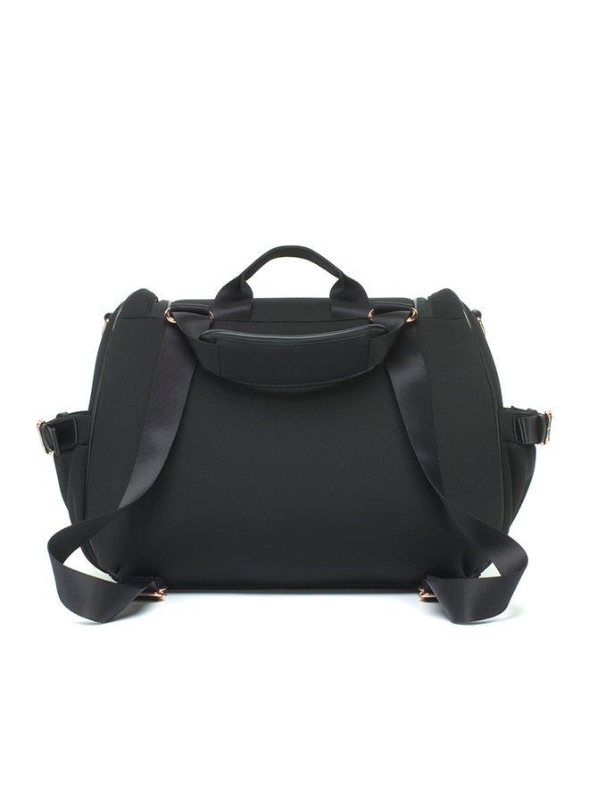 Poppy Luxe Diaper Bag - Black Scuba