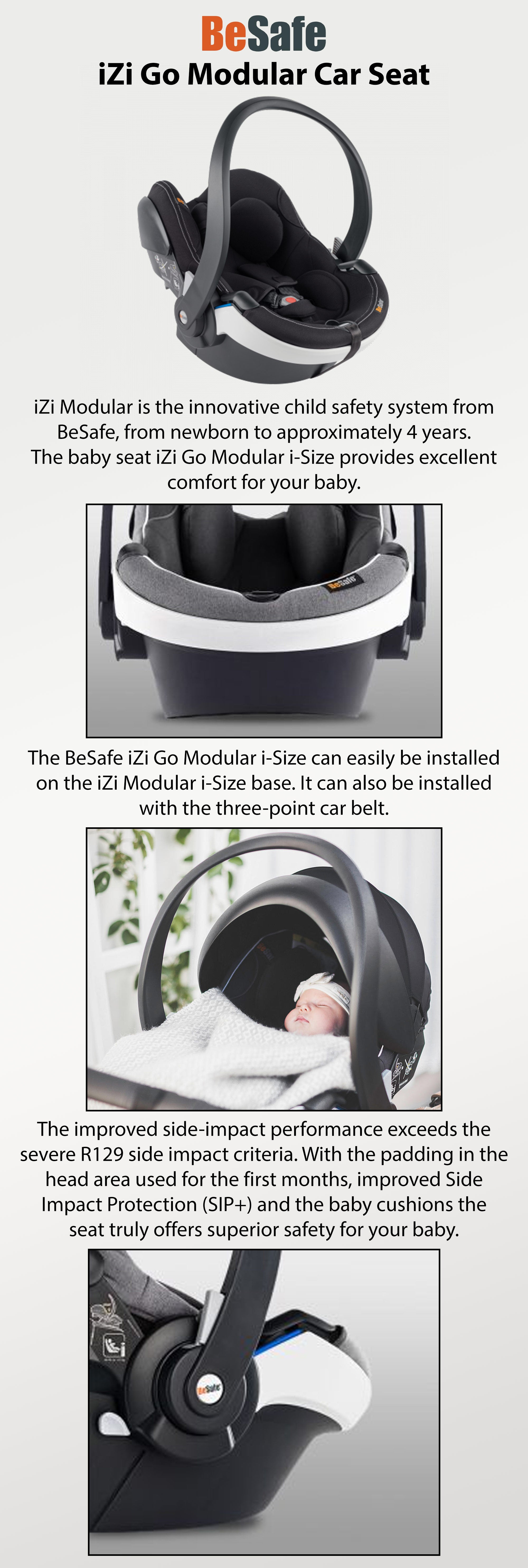 iZi Go Modular Car Seat, Newborn  - Midnight Black