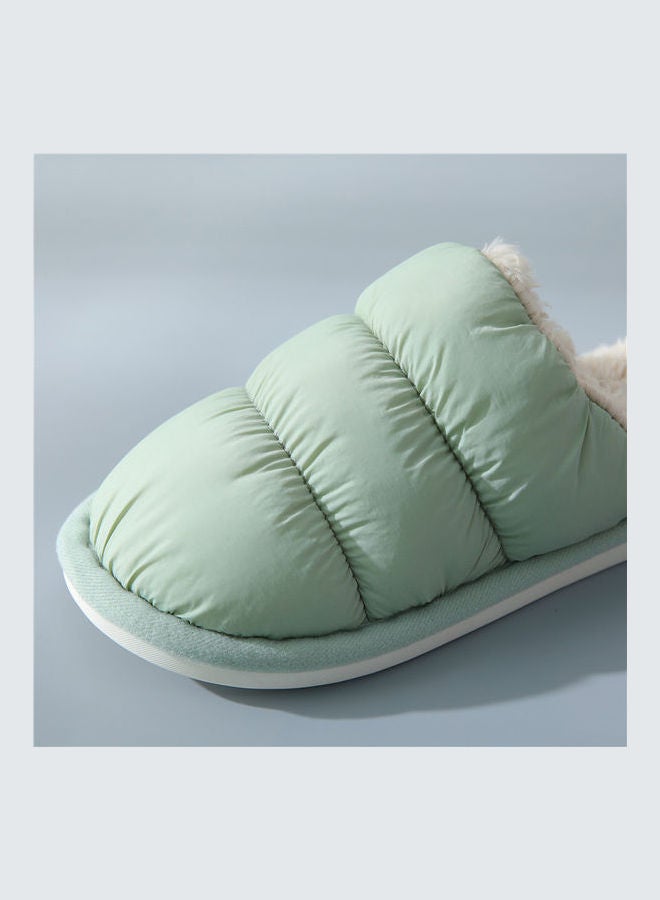 Cotton Bedroom Slippers Green