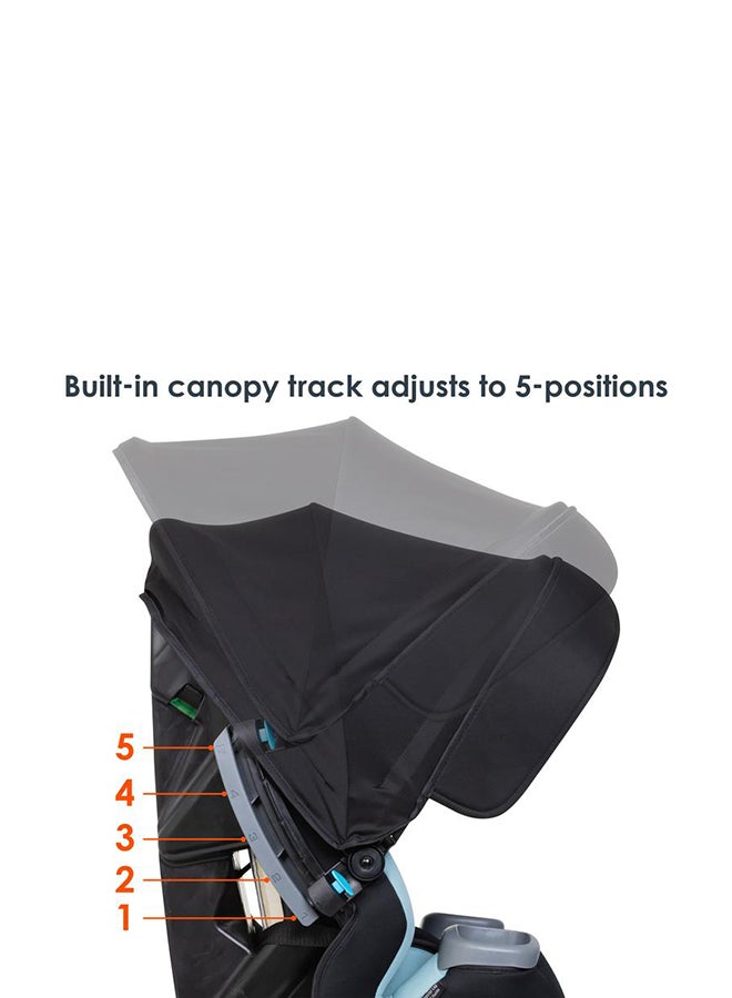 4-In-1 Cover Me Convertible Car Seat - Black/Blue