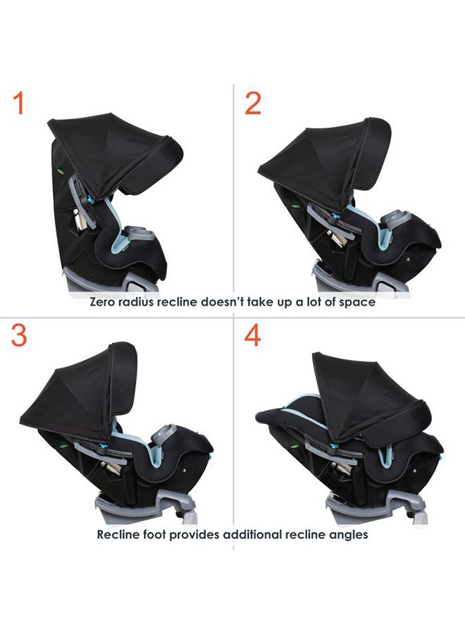 4-In-1 Cover Me Convertible Car Seat - Black/Blue